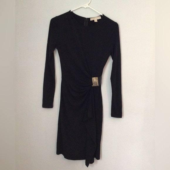 Michael Michael Kors Woman’s Black Midi Cocktail Dress. Size XS. - Picture 2 of 6